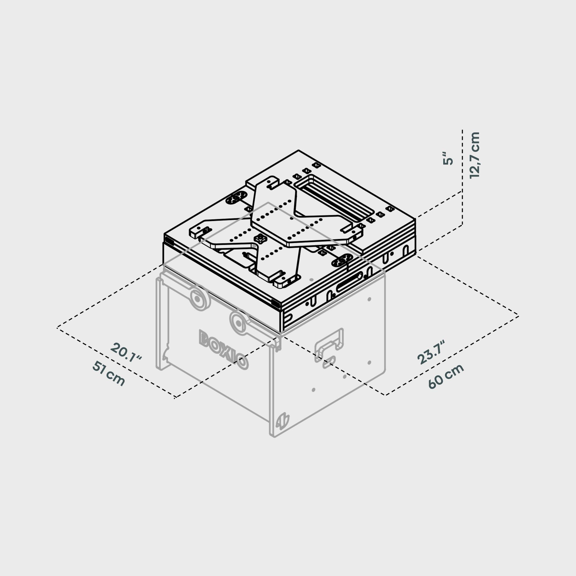 BOXIO RACK BED M I Modulares Campingbett – Bild 3